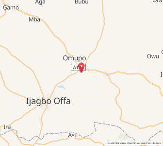 Map of Ajasse Ipo, Kwara