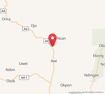 Map of Akamkpa, Cross River