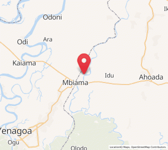 Map of Akinima, Rivers