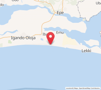 Map of Akodo, Lagos