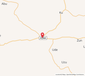 Map of Aliade, Benue