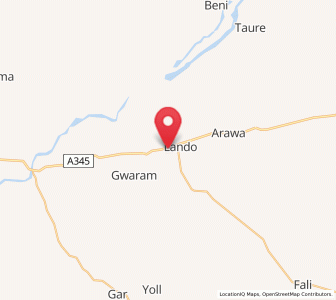 Map of Alkaleri, Bauchi