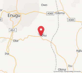 Map of Amagunze, Enugu