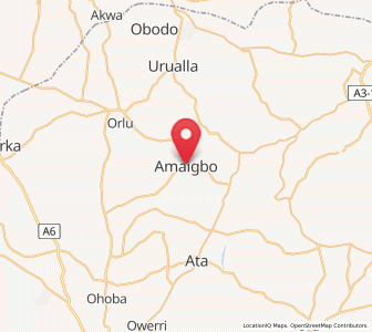 Map of Amaigbo, Imo