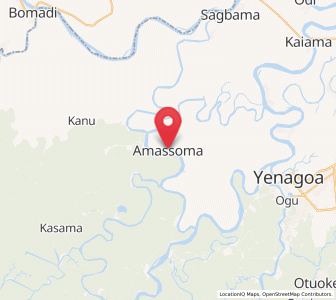 Map of Amassoma, Bayelsa