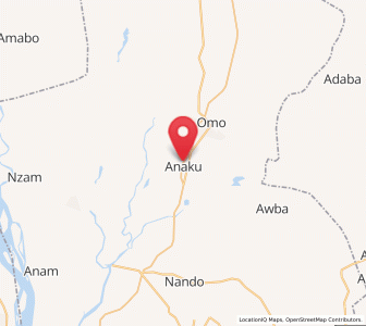 Map of Anaku, Anambra
