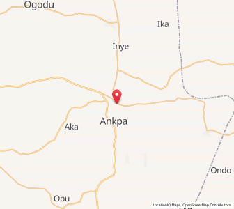 Map of Ankpa, Kogi