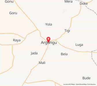 Map of Argungu, Kebbi