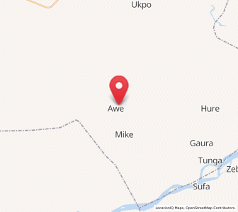 Map of Awe, Nassarawa