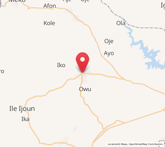 Map of Ayetoro, Ogun