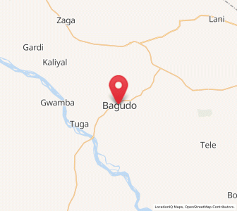 Map of Bagudo, Kebbi