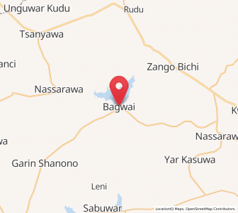 Map of Bagwai, Kano