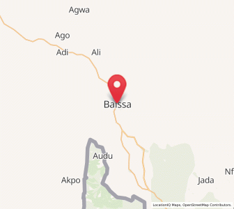 Map of Baissa, Taraba