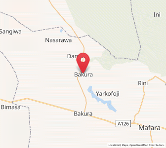 Map of Bakura, Zamfara