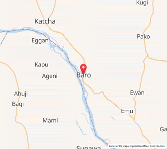 Map of Baro, Niger