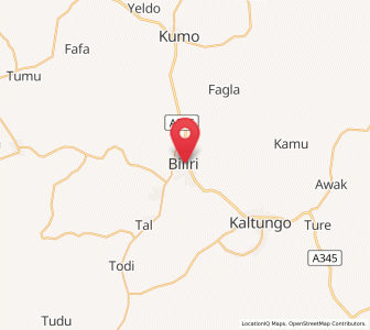 Map of Billiri, Gombe