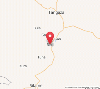 Map of Binji, Sokoto