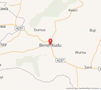Map of Birnin Kudu, Jigawa