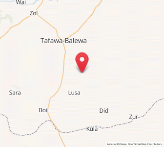 Map of Bogoro, Bauchi