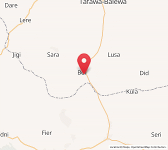 Map of Boi, Bauchi