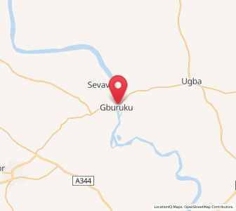 Map of Buruku, Benue