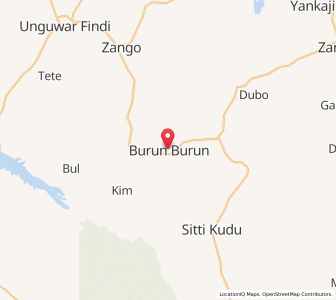 Map of Burumburum, Kaduna