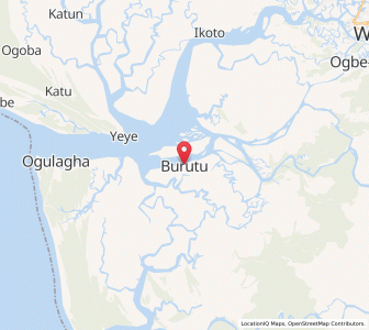 Map of Burutu, Delta