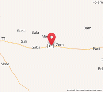 Map of Damagum, Yobe