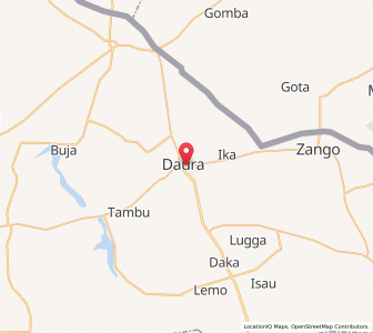 Map of Daura, Katsina