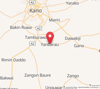 Map of Dawakin Kudu, Kano