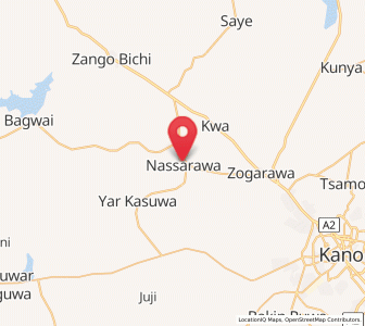 Map of Dawakin Tofa, Kano