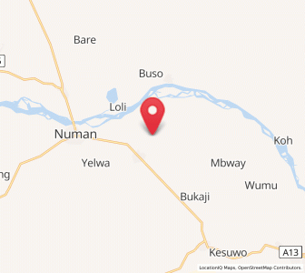 Map of Demsa, Adamawa
