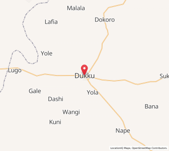 Map of Dukku, Gombe