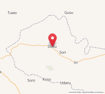 Map of Duku, Niger