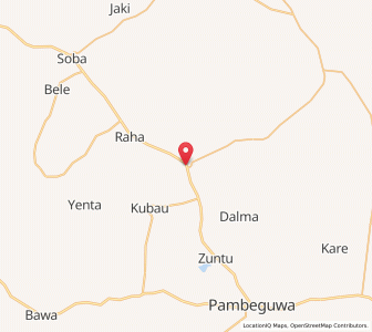 Map of Dutsen Wai, Kaduna