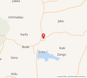 Map of Dutsin-Ma, Katsina