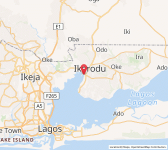 Map of Ebute Ikorodu, Lagos