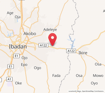 Map of Egbeda, Oyo
