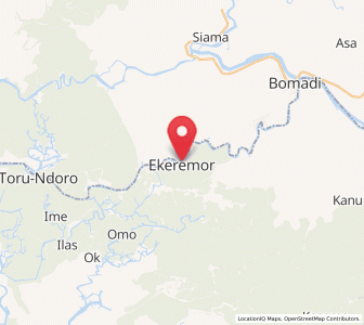 Map of Ekeremor, Bayelsa