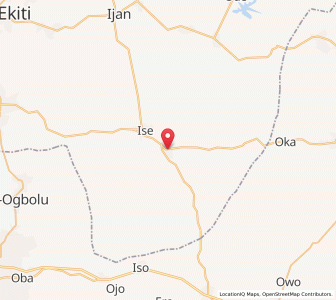 Map of Emure-Ekiti, Ekiti