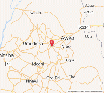 Map of Enugu-Ukwu, Anambra