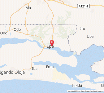 Map of Epe, Lagos
