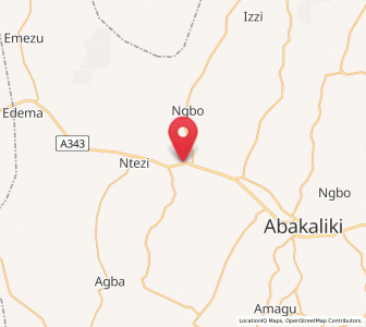 Map of Ezzamgbo, Ebonyi