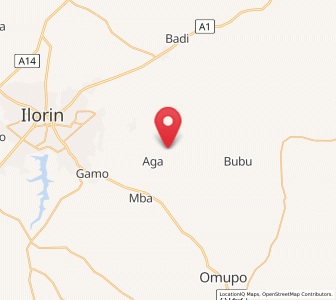 Map of Fufu, Kwara