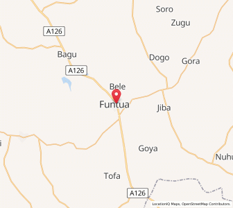 Map of Funtua, Katsina