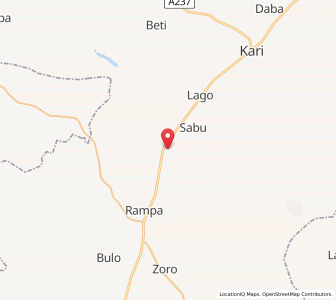 Map of Gabarin, Bauchi