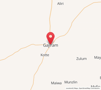 Map of Gajiram, Borno