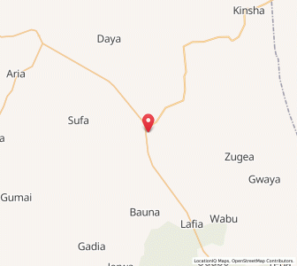Map of Gamawa, Bauchi