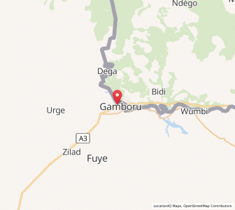 Map of Gamboru, Borno