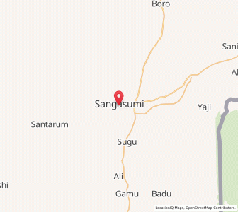 Map of Ganye, Adamawa